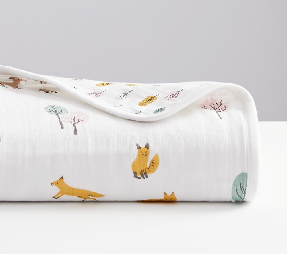 Organic Oversized Muslin Dakota Baby Blanket
